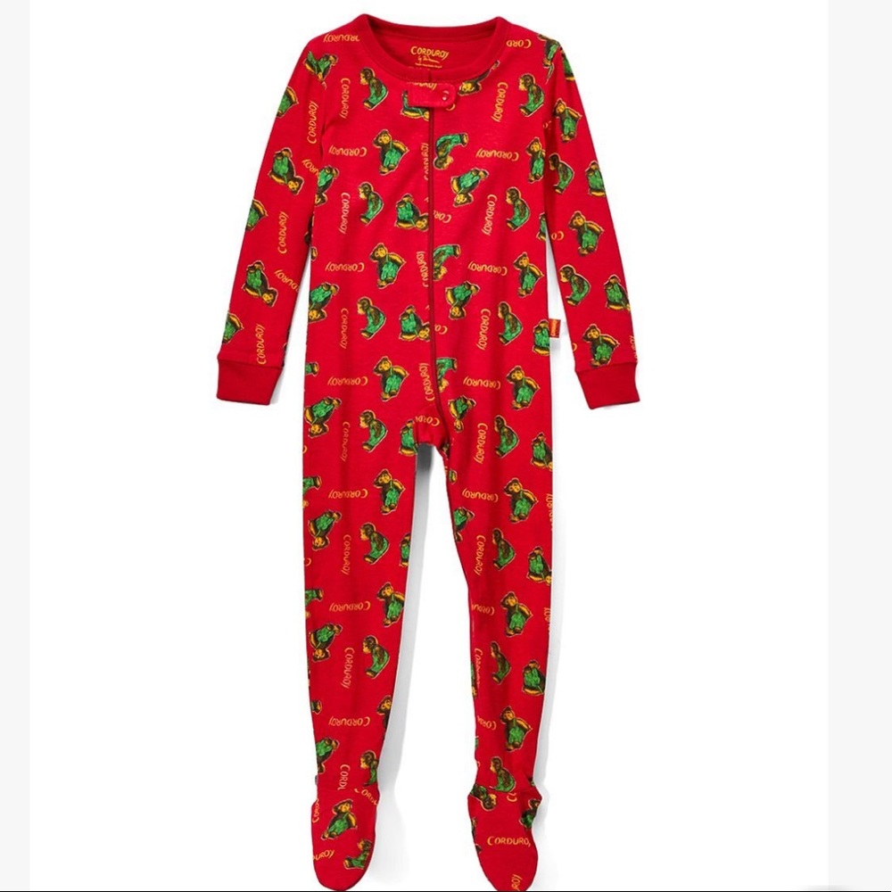 Corduroy Red Footie